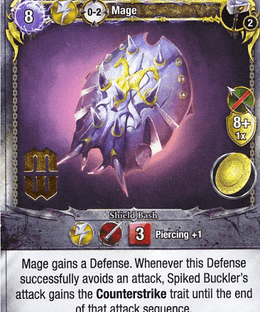 Mage Wars: Spiked Buckler Promo Card
