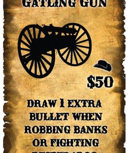 Spurs: A Tale in the Old West – Gatling Gun Promo Card