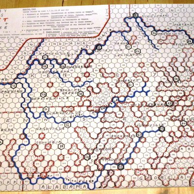 Railway Rivals Map KT: Kentucky and Tennessee
