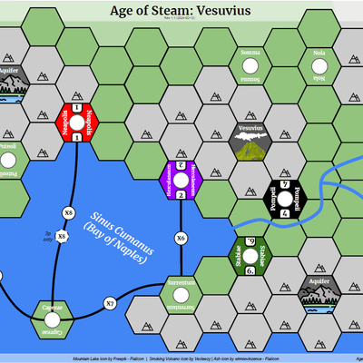 Vesuvius (fan expansion for Age of Steam)