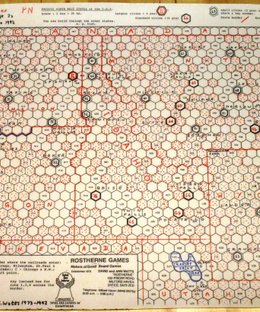 Railway Rivals Map PN: Pacific North West States of the U.S.A.