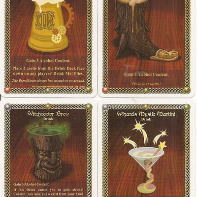 The Red Dragon Inn: Kickstarter Drink Cards