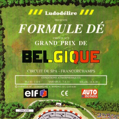 Formule Dé Circuit № 5: GRAND PRIX DE BELGIQUE – Circuit de Spa – Francorchamps