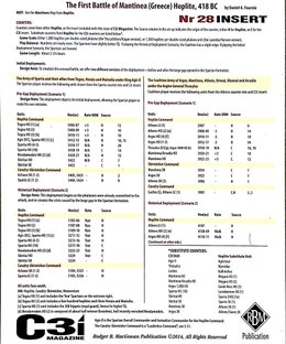 Hoplite: The First Battle of Mantinea, 418 BC