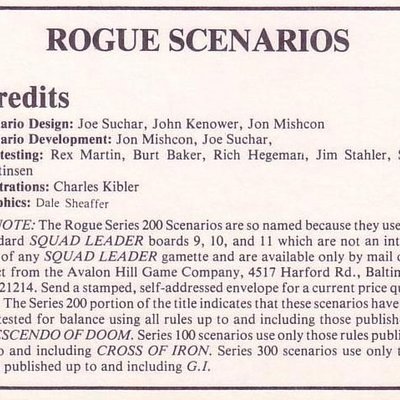 Rogue Scenarios