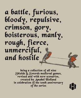 A Battle, Furious, Bloody, Repulsive, Crimson, Gory, Boisterous, Manly, Rough, Fierce, Unmerciful, and Hostile