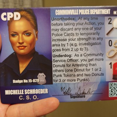 Police Precinct: Michelle Schroeder Character Board