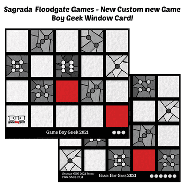 Sagrada: Promo 14 – Game Boy Geek 2021 Window Pattern Card