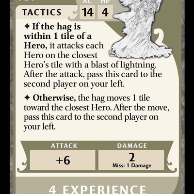 Dungeons & Dragons: Castle Ravenloft Board Game – Gray Hag Promo