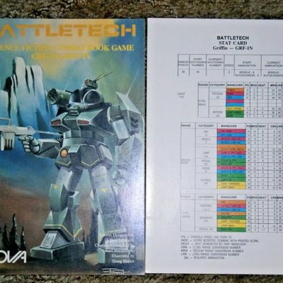 BattleTech Science Fiction Combat Book Game: GRF-1N Griffin