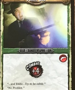 Fortune and Glory: Tommy Gun Promo Card