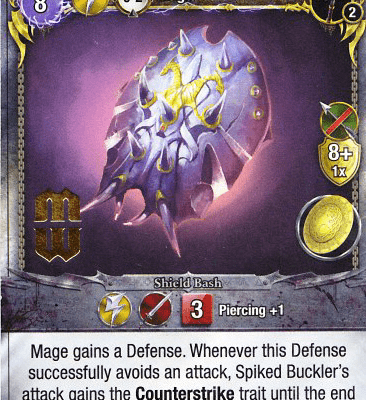 Mage Wars: Spiked Buckler Promo Card