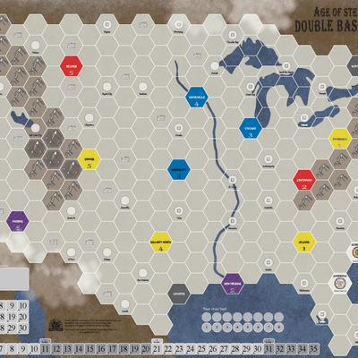 Age of Steam Expansion: Double Base USA / Pacific Electric