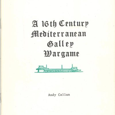 A 16th Century Mediterranean Galley Wargame