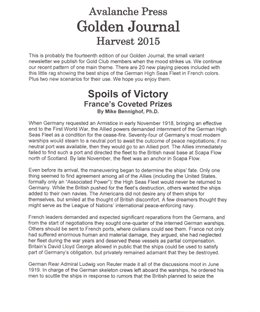 Great War at Sea: Spoils of Victory