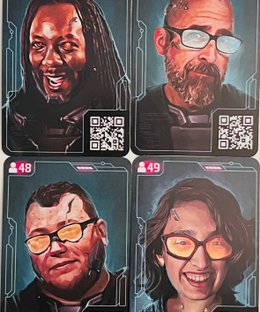 Chronicles of Crime: 2400 – Man vs. Meeple 2022 Promo Cards