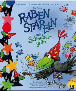 Raben Stapeln mit Schnabelgrün