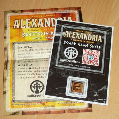 Alexandria: Board Game Shelf Promo