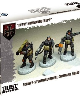 Dust Tactics: Schwer-Sturmgrenadiere Command Squad – "Heavy Kommandotrupp"