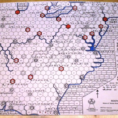 Railway Rivals Map EU: Eastern U.S.A.