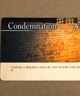 New Salem: Condemnation Promo Card