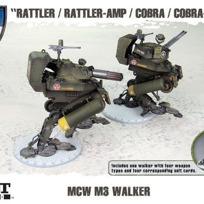 Dust Tactics: MCW M3  Walker – "Rattler / Rattler-Amp / Cobra / Cobra-Amp"