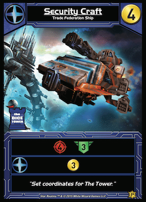 Star Realms: Security Craft Promo Card