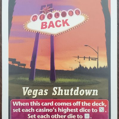 Lords of Vegas: Underworld – Vegas Shutdown Promo Card