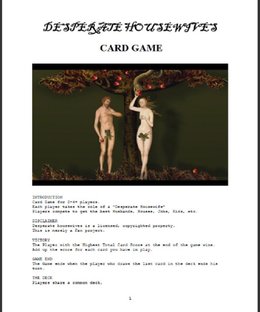 Desperate Housewives Card Game