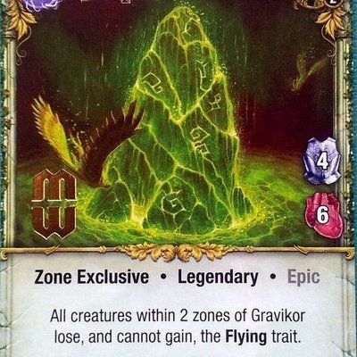 Mage Wars: Gravikor Promo Card