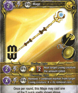Mage Wars: Wand of Healing Promo Card