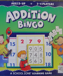 Addition Bingo