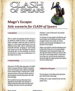 Clash of Spears: Mago's Escape