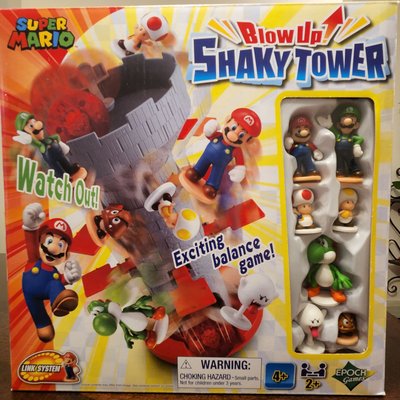 Super Mario Blow Up! Shaky Tower Balancing Game
