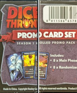 Dice Throne: Promo Card Set – Season 1 Rerolled Promo Pack