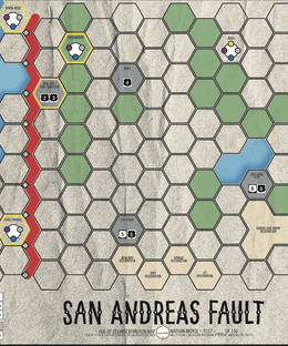 Age of Steam Expansion: San Andreas Fault