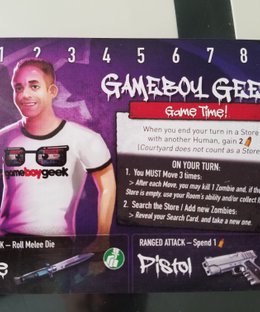 Tiny Epic Zombies: Game Boy Geek Promo Card