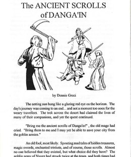 The Ancient Scrolls of Danga'in