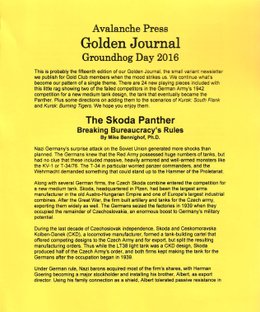 Panzer Grenadier: Variant Panthers