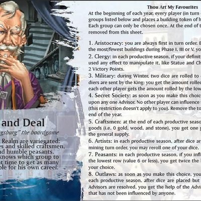 Kingsburg: Wheel and Deal