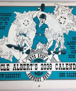 Uncle Albert's Auto Stop & Gunnery Shop 2038 Calendar