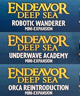 Endeavor: Deep Sea – Orca Reintroduction, Underwave Academy, and Robot Wanderer Mini Expansion