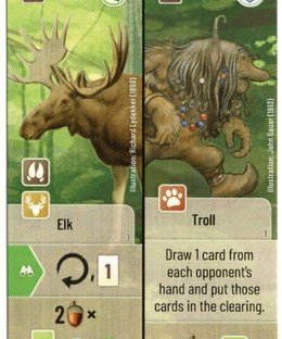Forest Shuffle: Elk / Troll Promo Card