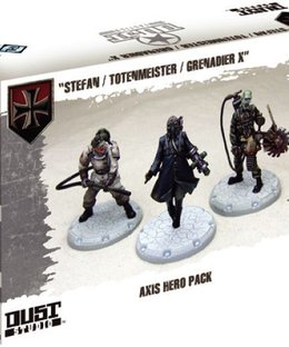 Dust Tactics: Axis Hero Pack – "Stefan / Totenmeister / Grenadier X"