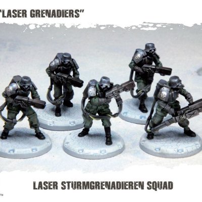 Dust Tactics: Laser Sturmgrenadiere Squad – "Laser Grenadiers"