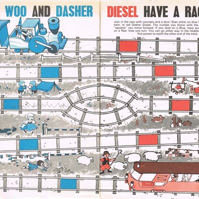 Wally Woo and Dasher Diesel Have a Race!