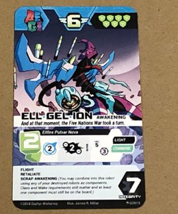 A.E.G.I.S.: Combining Robot Strategy Game – Ell Gel Ion Promo Card