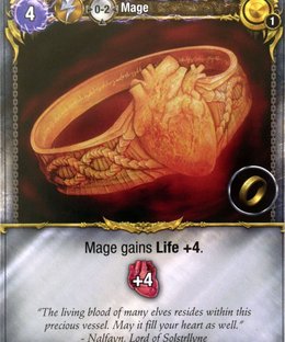 Mage Wars: Elfric's Life Ring Promo Card