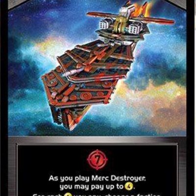 Star Realms: Merc Destroyer Promo Card