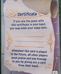 I AM DONE: Certificate Promo Card